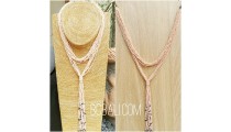 multiple strand beads solid necklaces double wrist